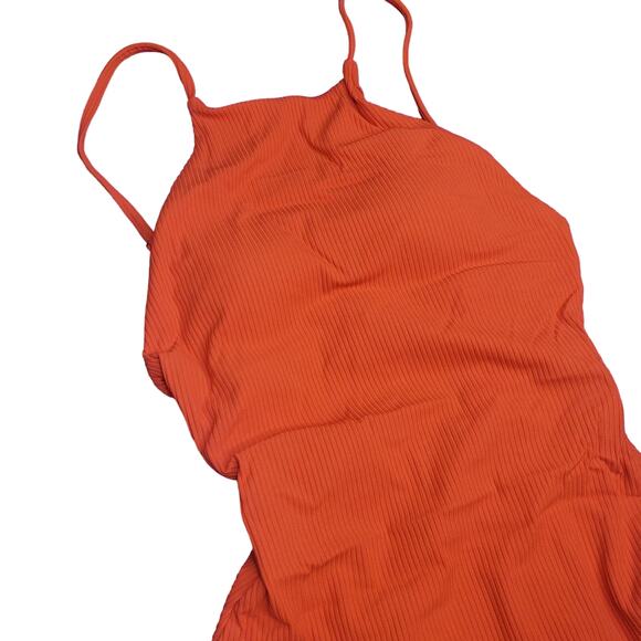 Andie Swim The Asbury Rib One Piece in Siren Red Women's Small NWT - Picture 8 of 10